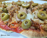Foto del paso 6 de la receta: Pan naan estilo pizza con cebolla y atún en airfryer