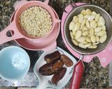 Hình bước làm 2 của món Sữa hạnh nhân + Ý dĩ🥛🥛🥃🥃🧉🧉