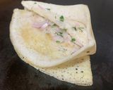 A picture of step 4 of Onion Dosa.