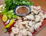 Hình bước làm 4 của món Dồi trường chấm ruốc