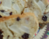 Foto del paso 5 de la receta: Budín de avena con pasas, nueces y pera 🍐