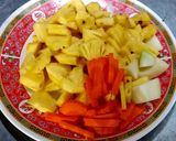 รูปขั้นตอนการทำที่ 1 ของ ตับไก่ผัดสับปะรด