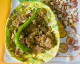 A picture of step 4 of Rajgira Upama.