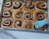 Foto langkah ke 7 dari resep Blueberry Rolls (eggless, metode autolisis).