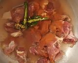 A picture of step 3 of Tender wet fry beef served with semi chilled boiled rice 😋.