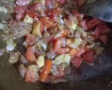 A picture of step 3 of Veg Kolhapuri.