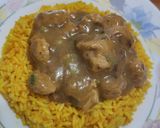 Foto del paso 5 de la receta: Arroz con "no pollo" a la mostaza
