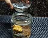 A picture of step 3 of Cocoa Peanut Butter Overnight Oats.