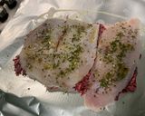 Une image de l'étape 8 de Filets de julienne aux carottes violettes, herbes et citron.