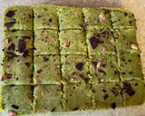 A picture of step 4 of Badam pista barfi (almond and pistachio fudge.