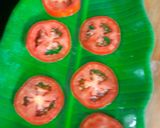 A picture of step 2 of Tomato Mint Salad.