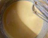 A picture of step 3 of Besan khaman.