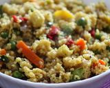 A picture of step 10 of Broken Wheat (Dalia) Upma.