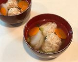 Foto langkah ke 4 dari resep Sup Bakso Ayam Handmade.