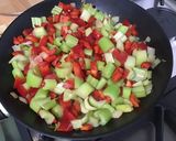 A picture of step 9 of Celery Gratin with Ham, Red Peppers, and Parmesan.