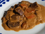 Venado en salsa de zanahoria