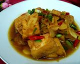 Foto langkah ke 2 dari resep Tahu Masak Kecap Pedas.