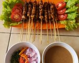 Foto langkah ke 6 dari resep Sate Ayam Bumbu Kacang Simpel.