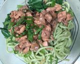 Foto langkah ke 4 dari resep Mie Ayam hijau.
