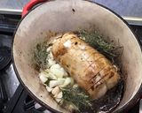 Une image de l'étape 6 de Rôti de porc au cidre, sirop d'érable et herbes aromatiques.