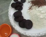 A picture of step 1 of Oreo muffins.