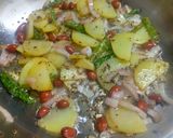 A picture of step 2 of Masala Poha (Red Masala Poha).