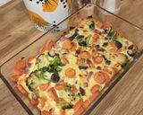 Une image de l'étape 7 de Gratin carottes, brocolis, jambon au curry.