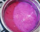 Foto langkah ke 3 dari resep Sütlaç (Puding Nasi buah Naga topping Almond).