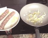 A picture of step 1 of Grilled Sausage and Cannellini Beans Puttanesca w/ Garlic Bread.