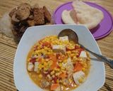 Foto langkah ke 3 dari resep Tumis Jagung dengan wortel tahu.