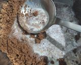 A picture of step 1 of Bourbon Biscuits Muffins (in Kadhai).