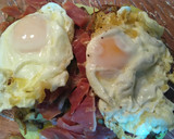 Foto del paso 3 de la receta: Huevos "estrapallaos" con setas y jamón 