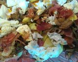 Foto del paso 4 de la receta: Huevos "estrapallaos" con setas y jamón 