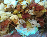 Foto del paso 4 de la receta: Huevos "estrapallaos" con setas y jamón 