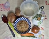 Foto del passaggio 1 della ricetta Zuppa lenticchie e patate