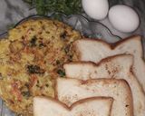A picture of step 9 of Bread omelette a healthy breakfast🥚🍞.