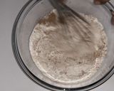 A picture of step 2 of Golden Dust Cake.....molten chocolate.