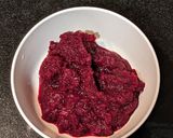 A picture of step 2 of Quinoa beetroot pachadi.