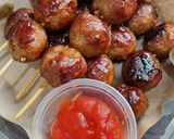Foto langkah ke 3 dari resep Bakso tusuk bakar ala abang abang.