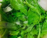 A picture of step 2 of Palak Paneer.