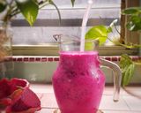 Gambar langkah 4 resipi Dragon Fruit Smootie.