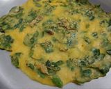 A picture of step 9 of Drumstick leaves chilla.