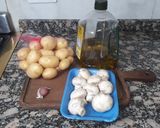 Foto del paso 1 de la receta: Ensalada tibia de papines y champiñones