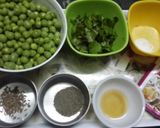 A picture of step 1 of Stir Fried Green Peas.