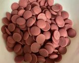 A picture of step 1 of Pink tea chocolate bombs.