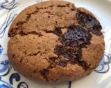 A picture of step 7 of Chunky Chocolate and hazelnut cookies - can be vegan.