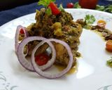 A picture of step 2 of Methi Chicken.