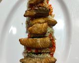 Foto langkah ke 5 dari resep Salmon Mentai Sushi Homemade.