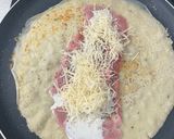 Une image de l'étape 3 de Crêpes jambon/fromage.