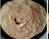 A picture of step 8 of Malabar Parotta / Kerala lachha paratha 😊😊😊.